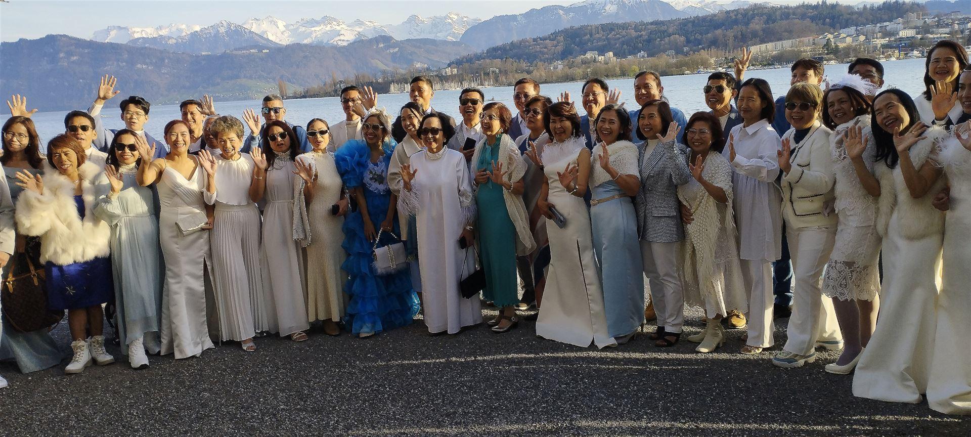 Ni hao: Sie sind wieder da und feiern Hochzeiten vor dem Mandarin Oriental Palace in Luzern