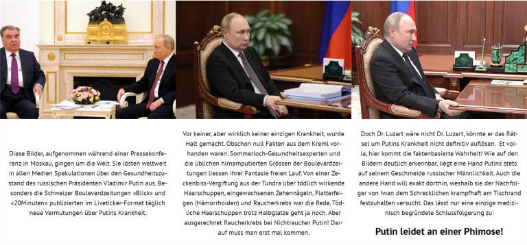 Putin leidet an einer Phimose